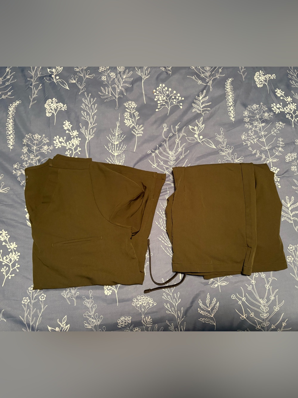 Olive green scrub set